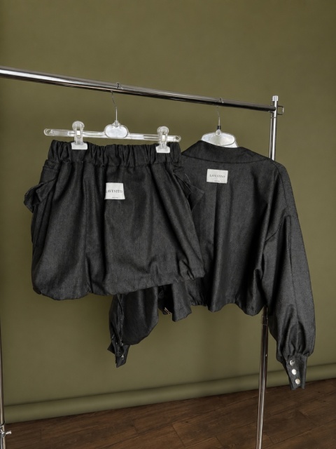 Koszula COUTURE Noir od LAVESTINO