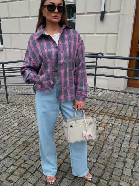 Koszula LONDON Pink Check