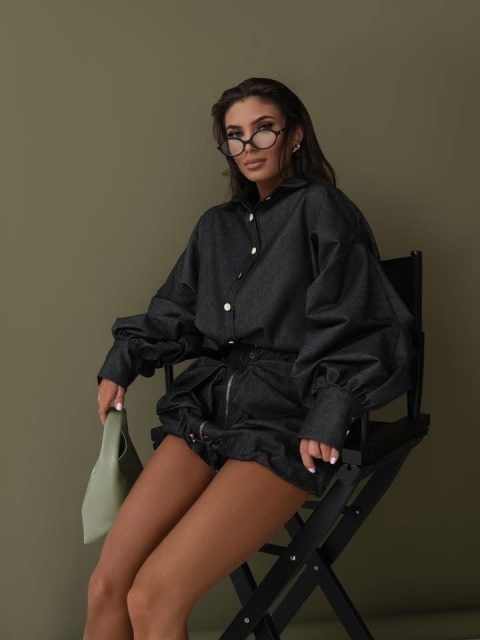 Koszula COUTURE Noir od LAVESTINO