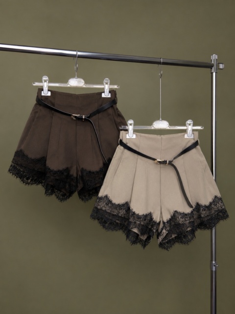 Spodenki LACE ÉLÉGANCE brąz
